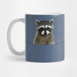 Peeking Pocket Pet - Raccoon Mug